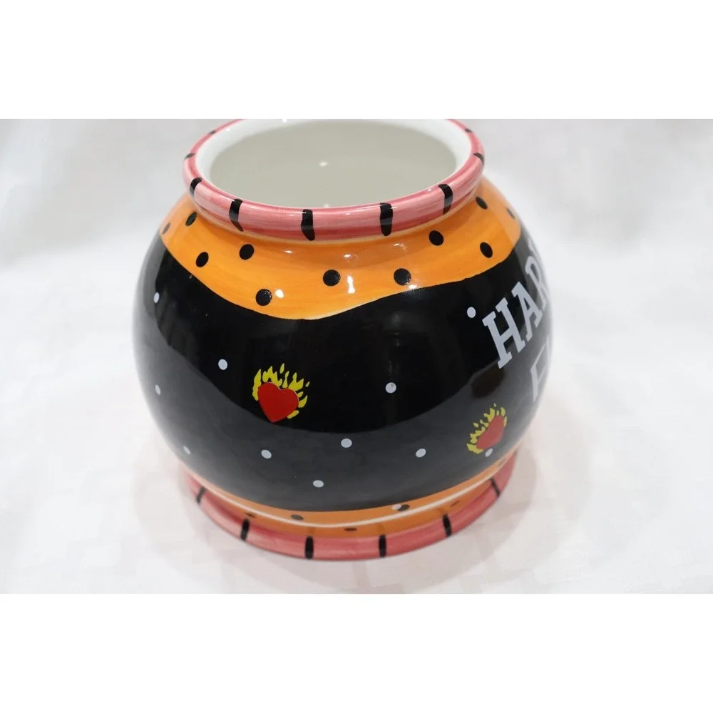 Bella Casa by Ganz Ceramic Harley Davidson Fund Jar Bank Cork Lid Item #6384 - Picture 8 of 13